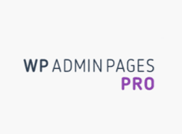 WP Admin Pages PRO – Custom Admin Pages made easy!