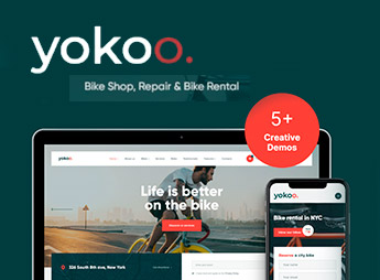 Yokoo – Bike Shop & Bicycle Rental WordPress Theme