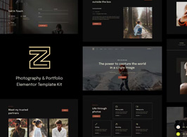 Zenin – Photography & Portfolio Elementor Template Kit