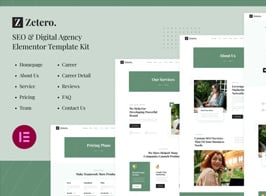 Zetero | SEO & Digital Agency Elementor Template Kit