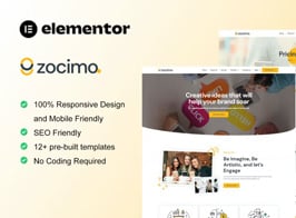 Zocimo – Social Media Marketing Agency Elementor Template Kit
