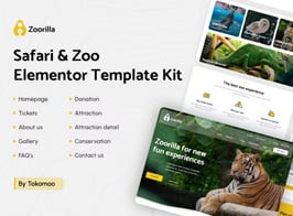 Zoorilla | Safari & Zoo Elementor Template Kit